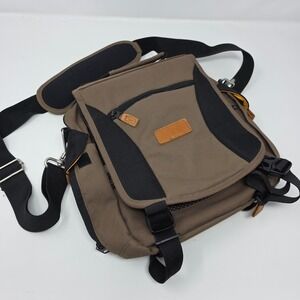 Lewis & Clark Expedition Bicentennial Collection Messenger Bag Brown Canvas